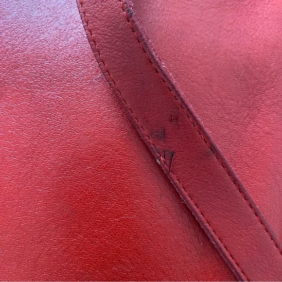 Vintage Coach Saddle Bag No. 9851 - Red Leather - Picture 10 of 17